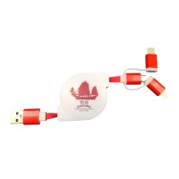 鴨靈3合一充電線